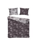 Pościel bawełna 200x220 + 2x70x80 Flory Anthracite Jaquard Darymex