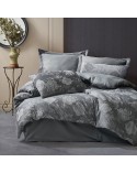 Pościel bawełna 160x200 + 2x70x80 Flory Grey Jaquard Darymex