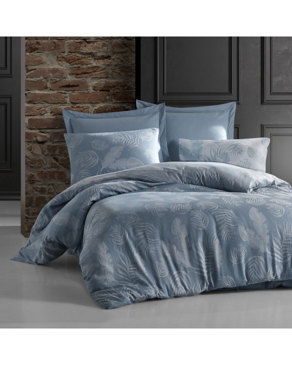 Pościel bawełna 200x220 + 2x70x80 Bahama Blue Jaquard Darymex