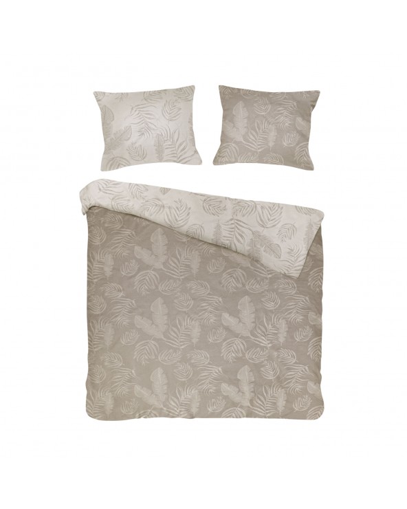 Pościel bawełna 160x200 + 2x70x80 Bahama Light Brown Jaquard Darymex