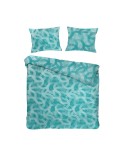 Pościel bawełna 200x220 + 2x70x80 Spoty Turquoise Jaquard Darymex