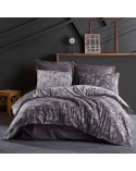 Pościel bawełna 160x200 + 2x70x80 Spring Anthracite Jaquard Darymex