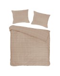 Pościel satyna bawełniana 140x200 + 1x70x80 Marsela Light Brown Exclusive Darymex