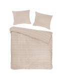 Pościel satyna bawełniana 160x200 + 2x70x80 Marsela Beige Exclusive Darymex