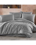 Pościel satyna bawełniana 180x200 + 2x70x80 Marsela Grey Exclusive Darymex