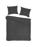 Pościel satyna bawełniana 180x200 + 2x70x80 Marsela Anthracite Exclusive Darymex