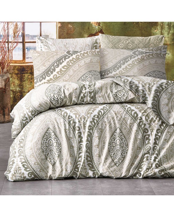 Pościel bawełna 160x200 + 2x70x80 Evidence Beige Exclusive Darymex