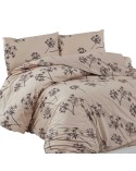 Pościel bawełna 160x200 + 2x70x80 Idil Beige Exclusive Darymex