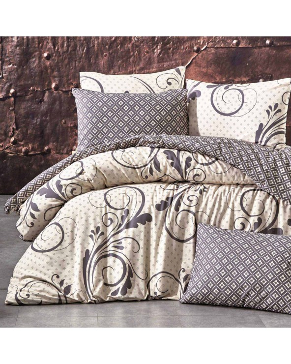 Pościel bawełna 160x200 + 2x70x80 Otis Beige Exclusive Darymex