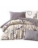 Pościel bawełna 200x220 + 2x70x80 Otis Beige Exclusive Darymex