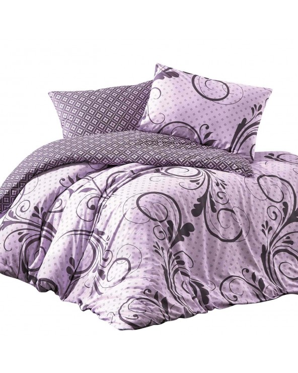 Pościel bawełna 160x200 + 2x70x80 Otis Lila Exclusive Darymex