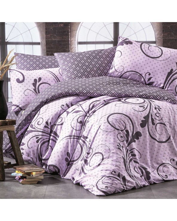 Pościel bawełna 200x220 + 2x70x80 Otis Lila Exclusive Darymex