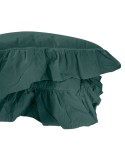 Poszewka bawełniana 40x40 x2 szt STONEWASHED dark green Darymex