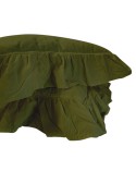 Poszewka bawełniana 40x40 x2 szt STONEWASHED olive Darymex