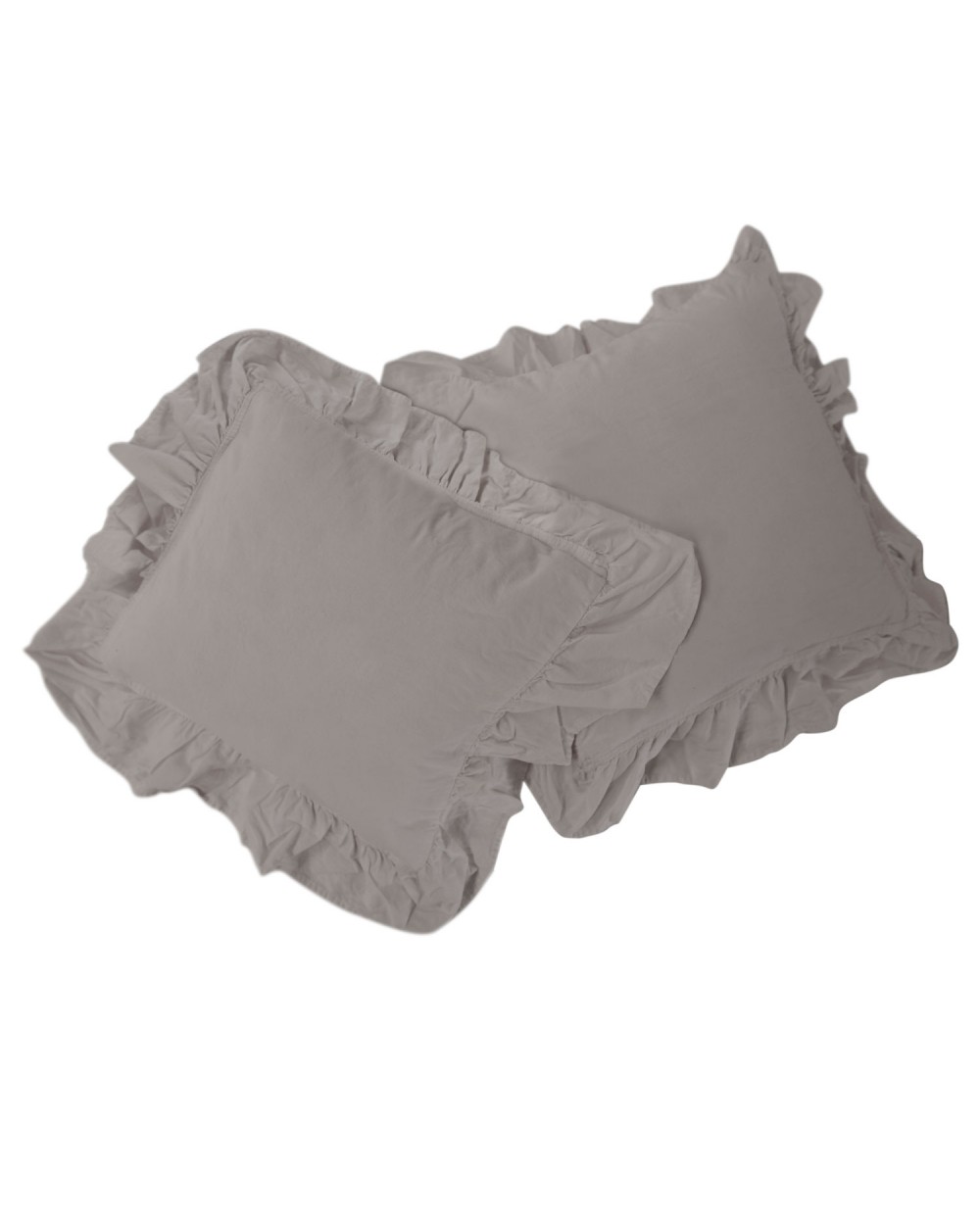 Poszewka bawełniana 40x40 x2 szt STONEWASHED opal grey Darymex