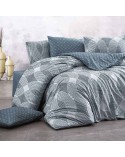 Pościel bawełna 200x220 + 2x70x80 Zenon Indigo Exclusive Darymex