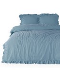 Ekskluzywna pościel bawełna 200x220 + 2x70x80 STONEWASHED Blue Darymex