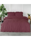 Ekskluzywna pościel bawełna 200x220 + 2x70x80 STONEWASHED Raspberry Darymex