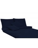 Pościel frotte 200x220 + 2x70x80 ciemny granat Darymex