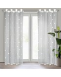 Firana 140x250 Elsa biała/rożowa Eurofirany