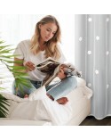 Firana 140x250 Elsa biała/rożowa Eurofirany