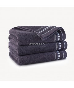 Ręcznik Zwoltex Trio bawełna 50x90 bakłażan