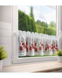 Zazdrostka 150x30 Mari biała/czerwona Eurofirany