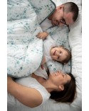 Komplet muślinowy 100x135 + 40x60 miętowy/łapacz snów z wypełnieniem BabyMatex