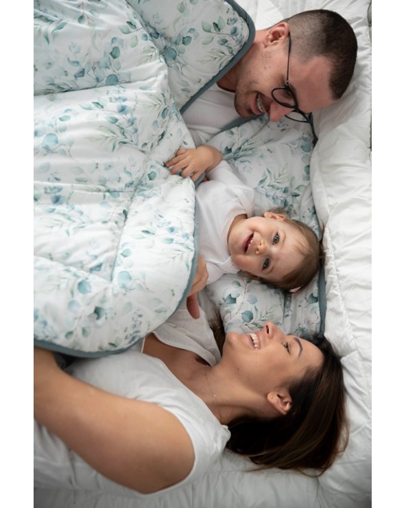 Komplet muślinowy 100x135 + 40x60 miętowy/łapacz snów z wypełnieniem BabyMatex Komplet muślinowy 100x135 + 40x60 miętowy/łapacz snów z wypełnieniem BabyMatex