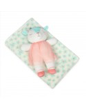 Kocyk pluszowy 75x100 z maskotką David 02 BabyMatex