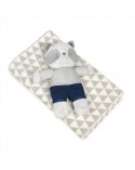 Kocyk pluszowy 75x100 z maskotką David 03 BabyMatex