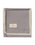 Kocyk lniany 75x100 Linen antracyt BabyMatex