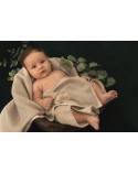 Kocyk lniany 75x100 Linen cappucino BabyMatex