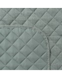 Narzuta mikrofibra 220x240 Len 1 miętowa Eurofirany