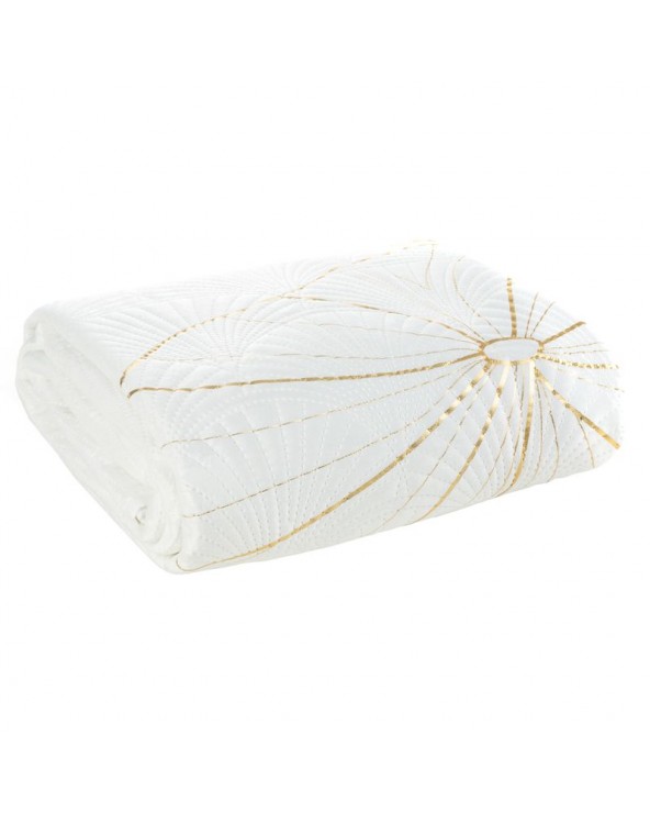 Narzuta velvet 220x240 Lotos 3 biała/złota Eurofirany Narzuta velvet 220x240 Lotos 3 biała/złota Eurofirany