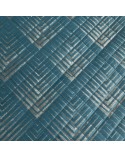 Narzuta velvet 170x210 Viktoria 2 turkusowa/złota Eurofirany