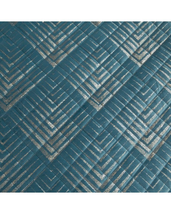 Narzuta velvet 170x210 Viktoria 2 turkusowa/złota Eurofirany Narzuta velvet 170x210 Viktoria 2 turkusowa/złota Eurofirany