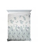 Narzuta mikrofibra 200x220 Clarissa biała/zielona Eurofirany