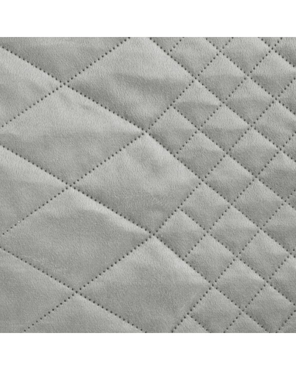 Narzuta velvet 220x240 Luiz 3 srebrna Eurofirany
