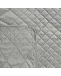 Narzuta velvet 220x240 Luiz 3 srebrna Eurofirany