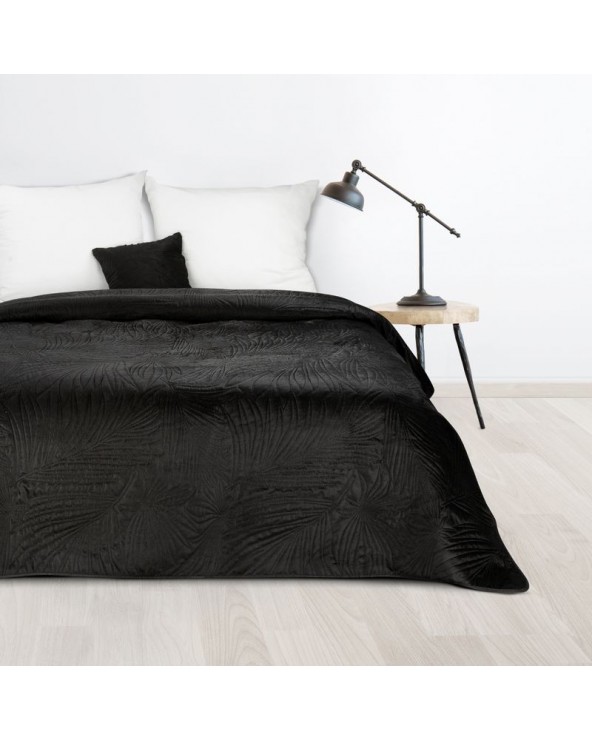 Narzuta velvet 200x220 Luiz 4 czarna Eurofirany