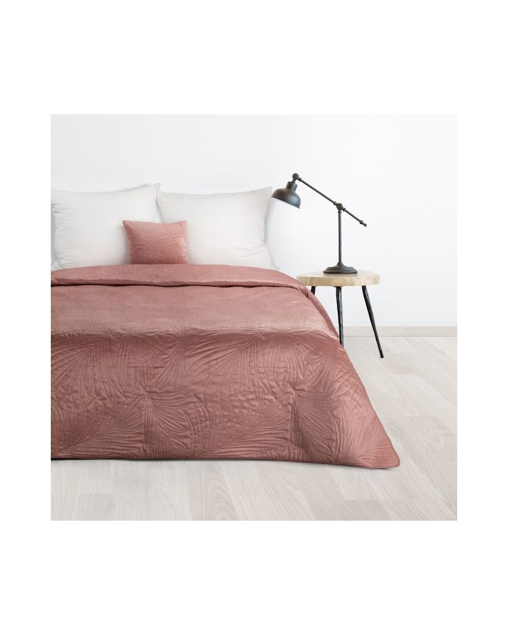 Narzuta velvet 200x220 Luiz 4 różowa Eurofirany
