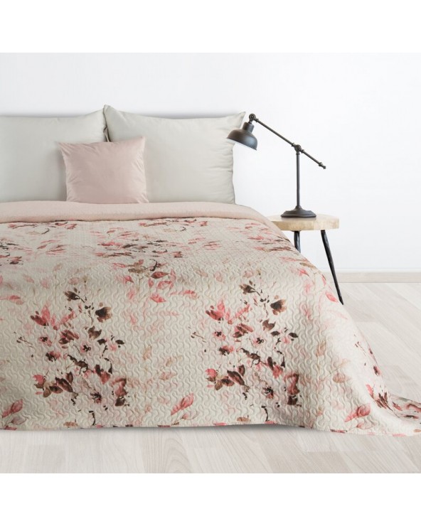Narzuta mikrofibra 170x210 Powdery biała/różowa Eurofirany Narzuta mikrofibra 170x210 Powdery biała/różowa Eurofirany