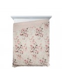 Narzuta mikrofibra 220x240 Powdery biała/rózowa Eurofirany