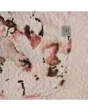 Narzuta mikrofibra 220x240 Powdery biała/rózowa Eurofirany