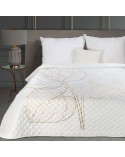 Narzuta velvet 170x210 Blanca 4 biała/złota Eurofirany