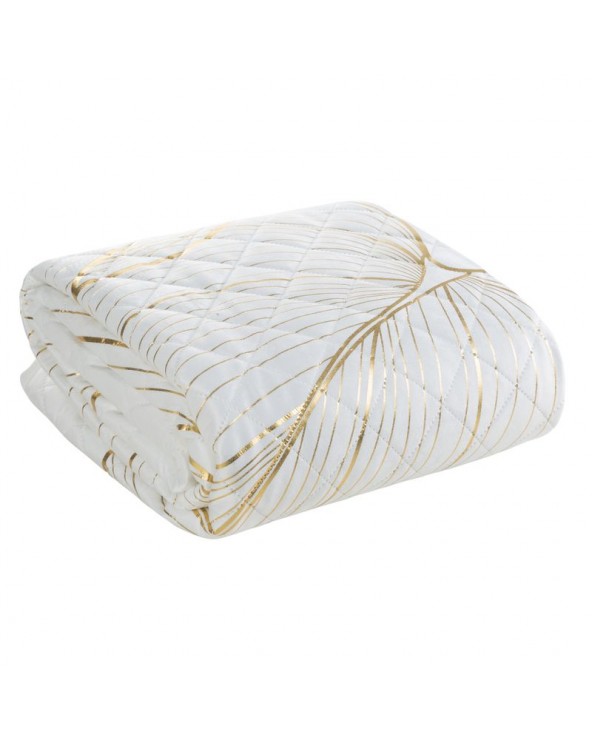 Narzuta velvet 170x210 Blanca 4 biała/złota Eurofirany