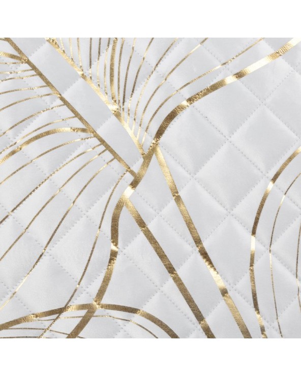 Narzuta velvet 170x210 Blanca 4 biała/złota Eurofirany