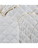 Narzuta velvet 170x210 Blanca 4 biała/złota Eurofirany