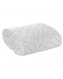 Narzuta velvet 170x210 Luna 2 biała/złota Eurofirany